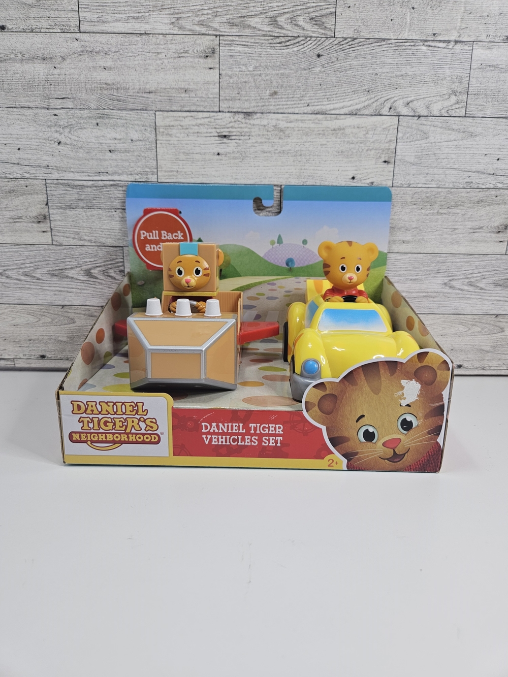 Daniel Tiger's Neighborhood Toy Vehicles Set Pull Back and Go